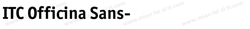 ITC Officina Sans字体转换